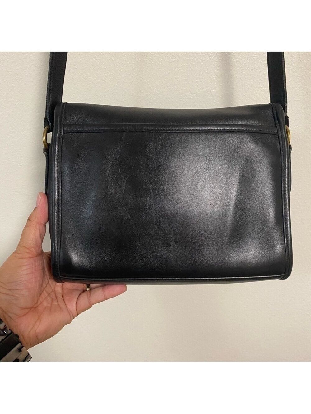 Coach Bag Black Vintage Devon Shoulder Bag- Restored - Picture 7 of 17